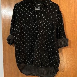 XXS oversized long sleeved button down shirt from Madewell